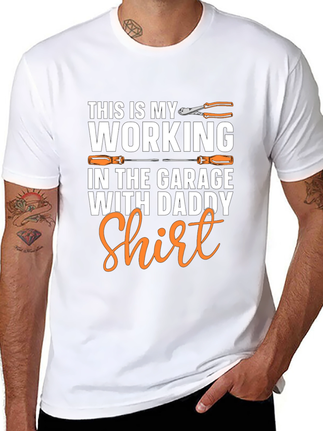 Working in the Garage with Daddy T-Shirt