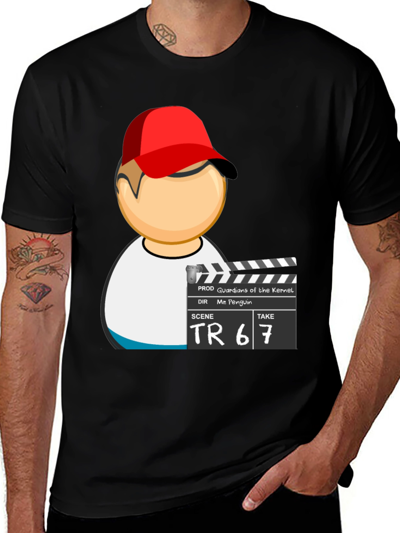 Guardians Kernel Penguin Director T-Shirt