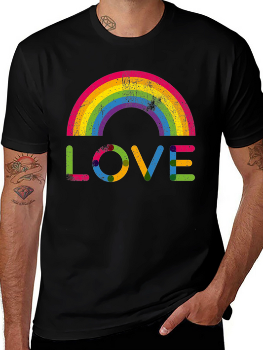 Rainbow Love Graphic Tee - Pride & Positivity