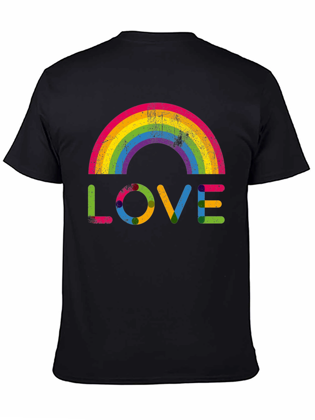Rainbow Love Graphic Tee - Pride & Positivity