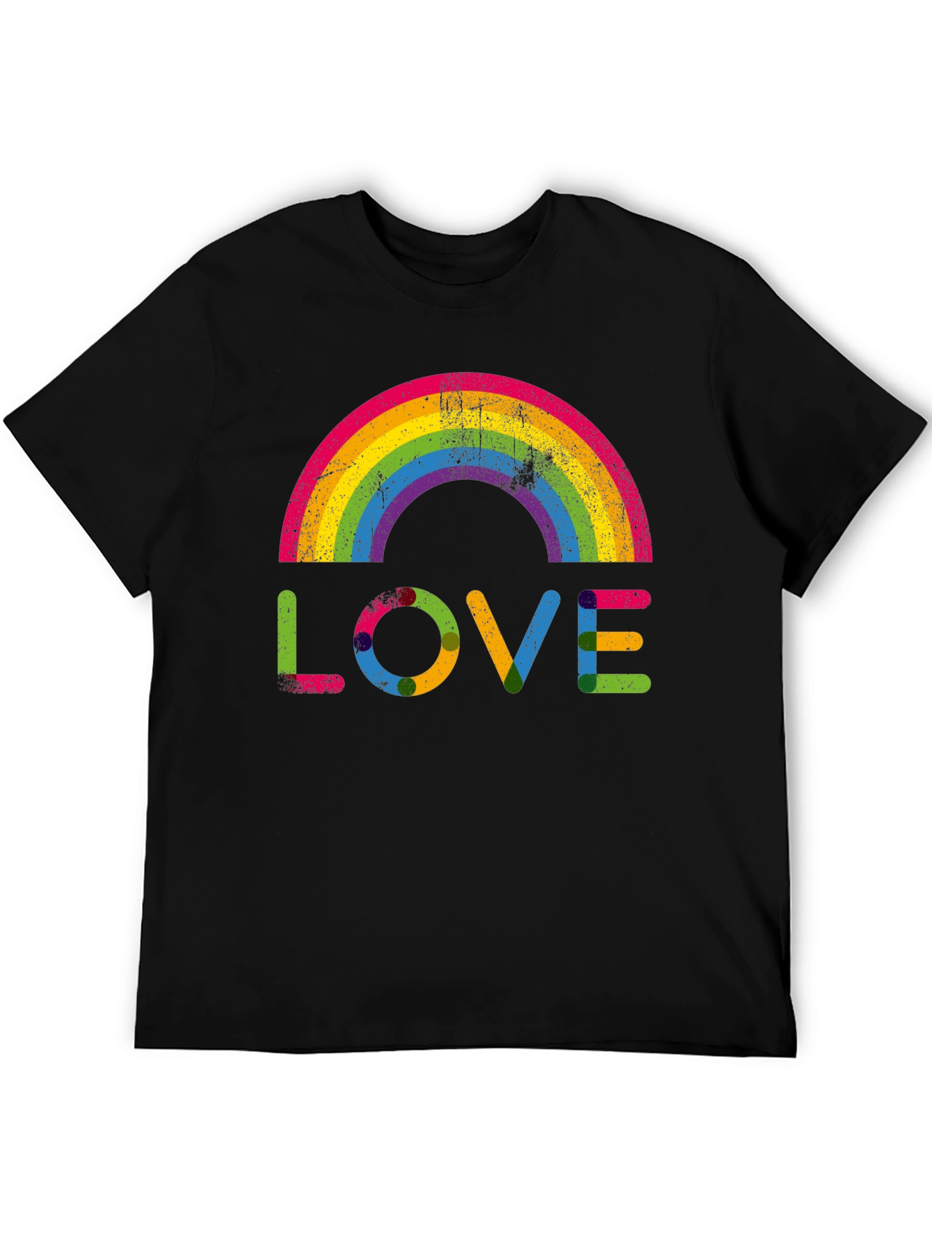 Rainbow Love Graphic Tee - Pride & Positivity