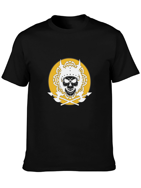 Skull Viking T-Shirt - Black