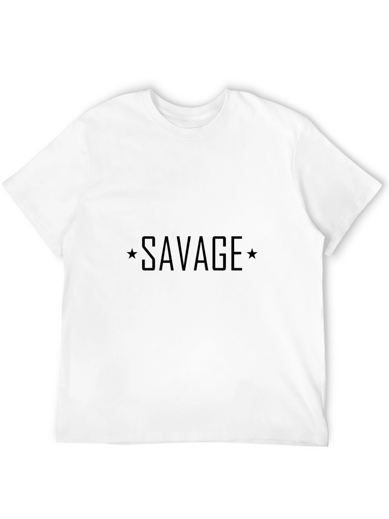 Savage Graphic Print Mens Black T-Shirt