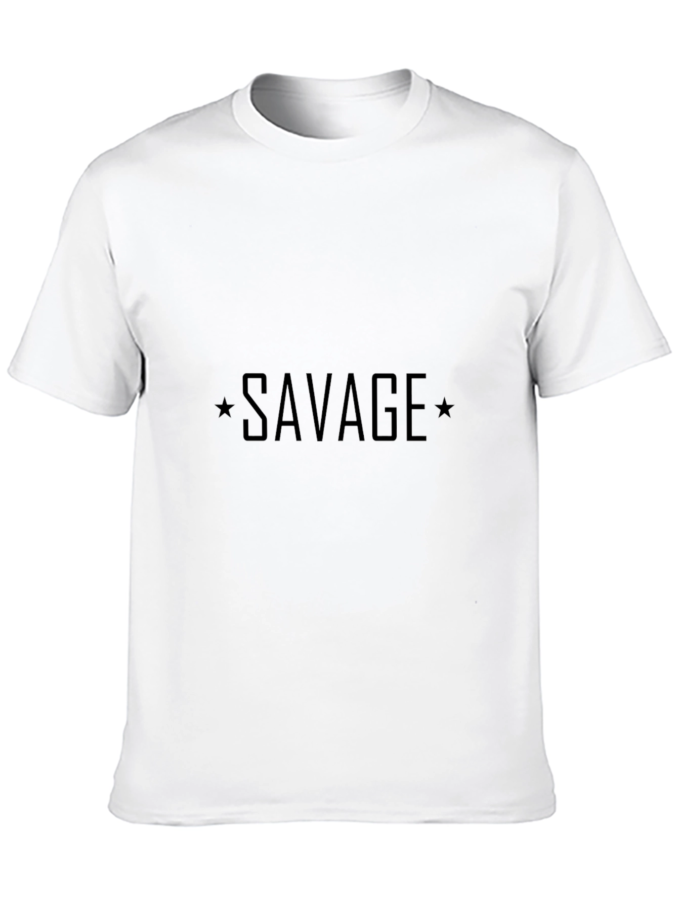 Savage Graphic Print Mens Black T-Shirt