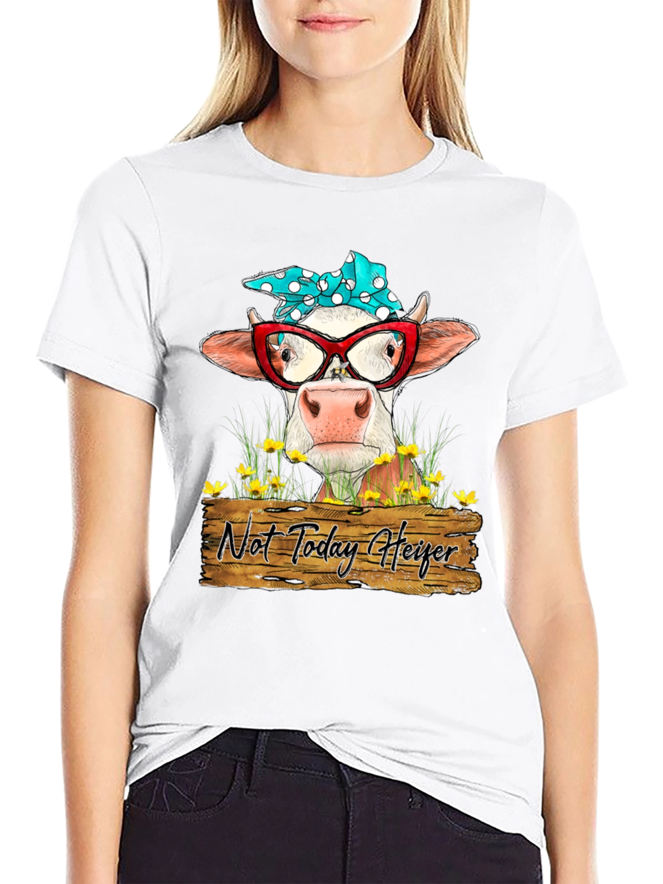 Funny Cow T-Shirt - Not Today Heifer
