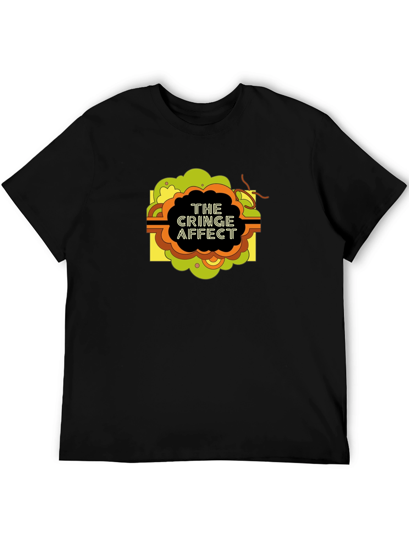 The Cringe Affect Graphic T-Shirt - Black