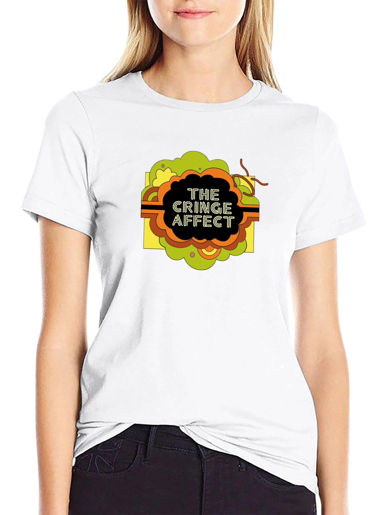 The Cringe Affect Graphic T-Shirt - Black