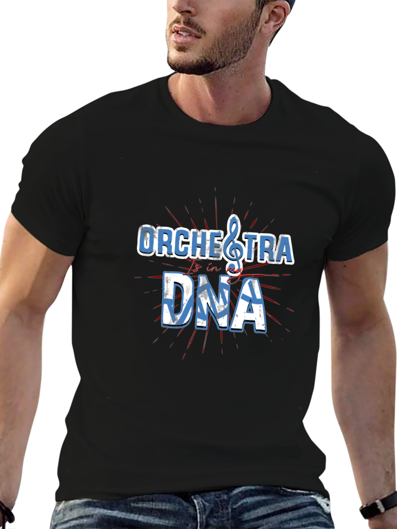 Orchestra in DNA Graphic Tee - Musician T-Shirt
