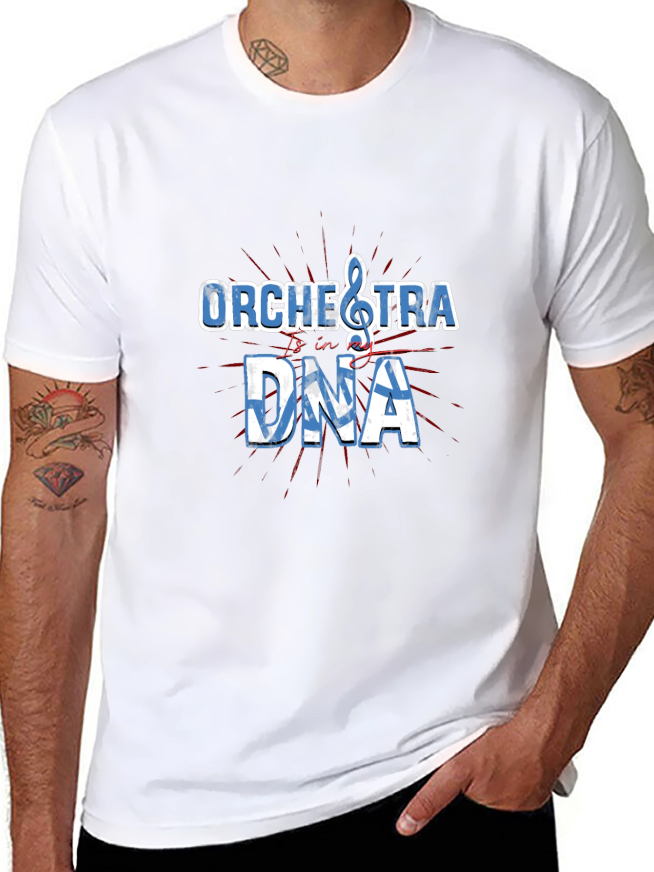 Orchestra in DNA Graphic Tee - Musician T-Shirt