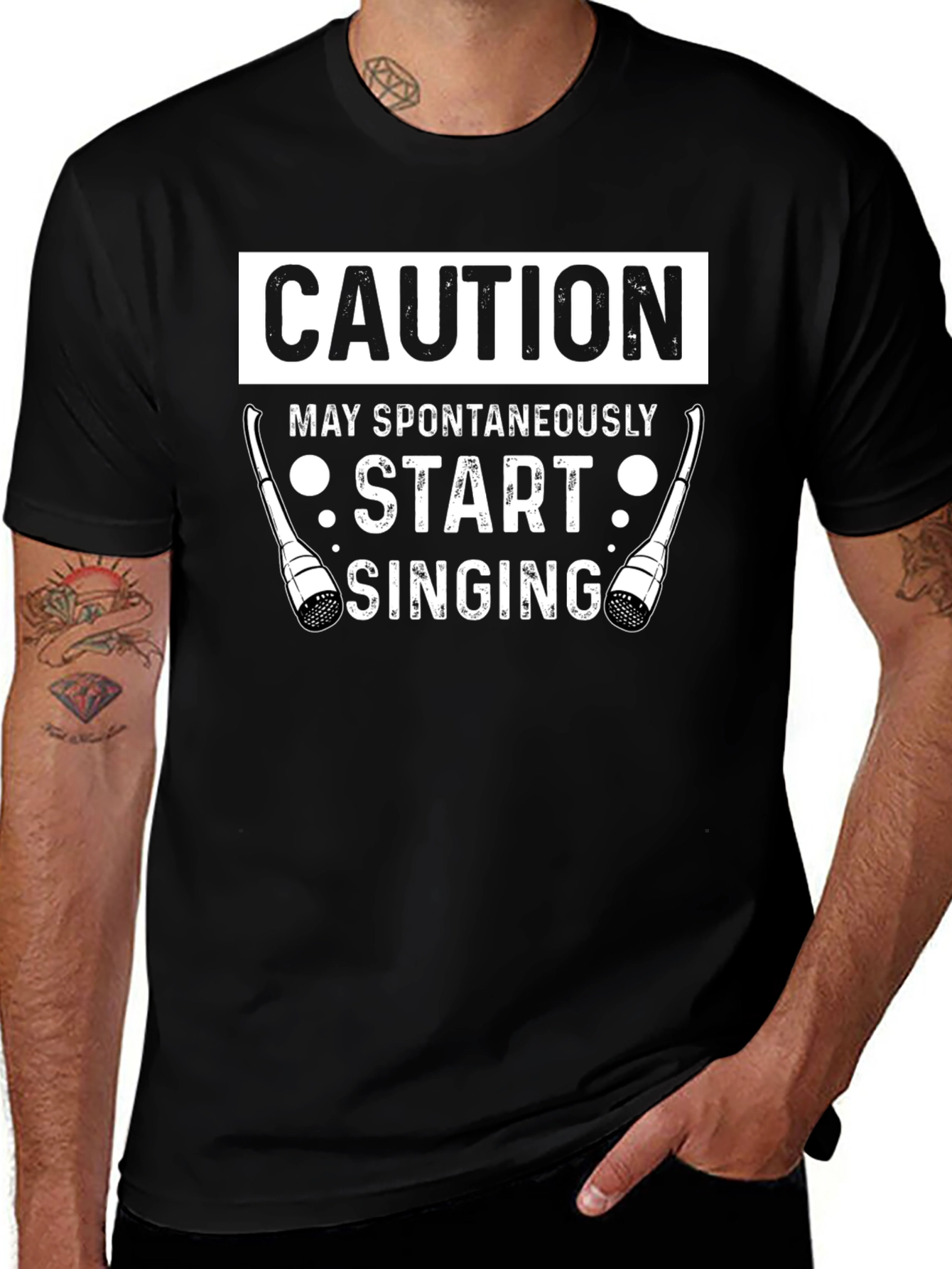 Caution May Spontaneously Start Singing T-Shirt