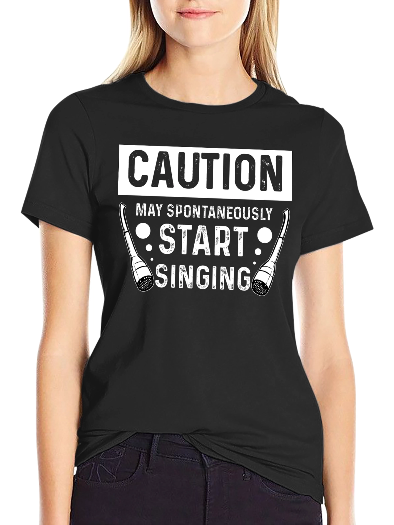 Caution May Spontaneously Start Singing T-Shirt