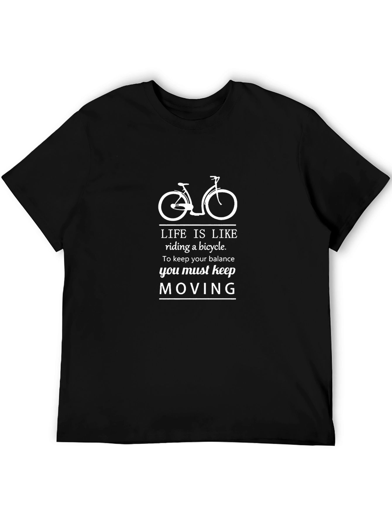 Life is Like Riding a Bicycle Graphic T-Shirt