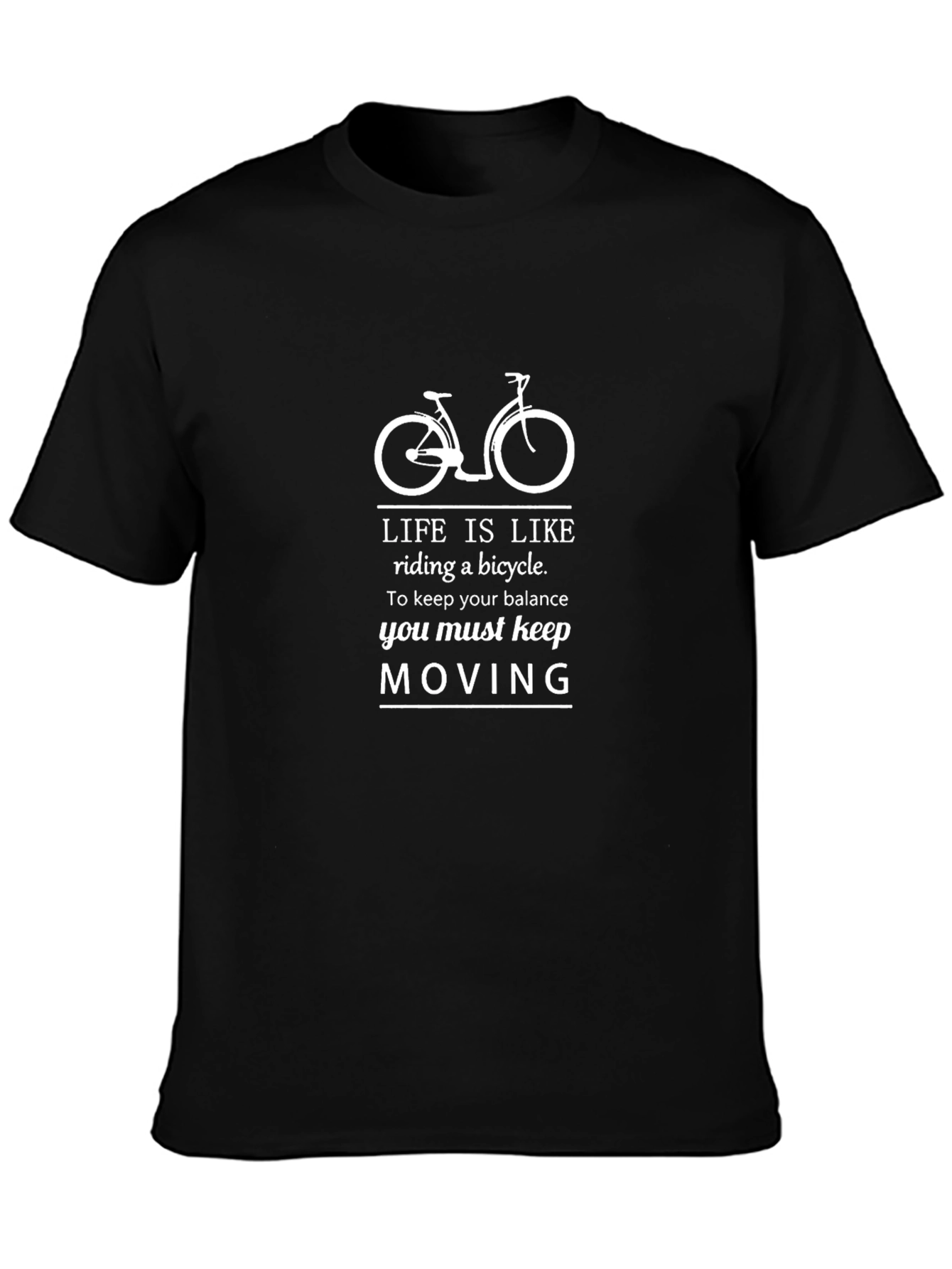 Life is Like Riding a Bicycle Graphic T-Shirt