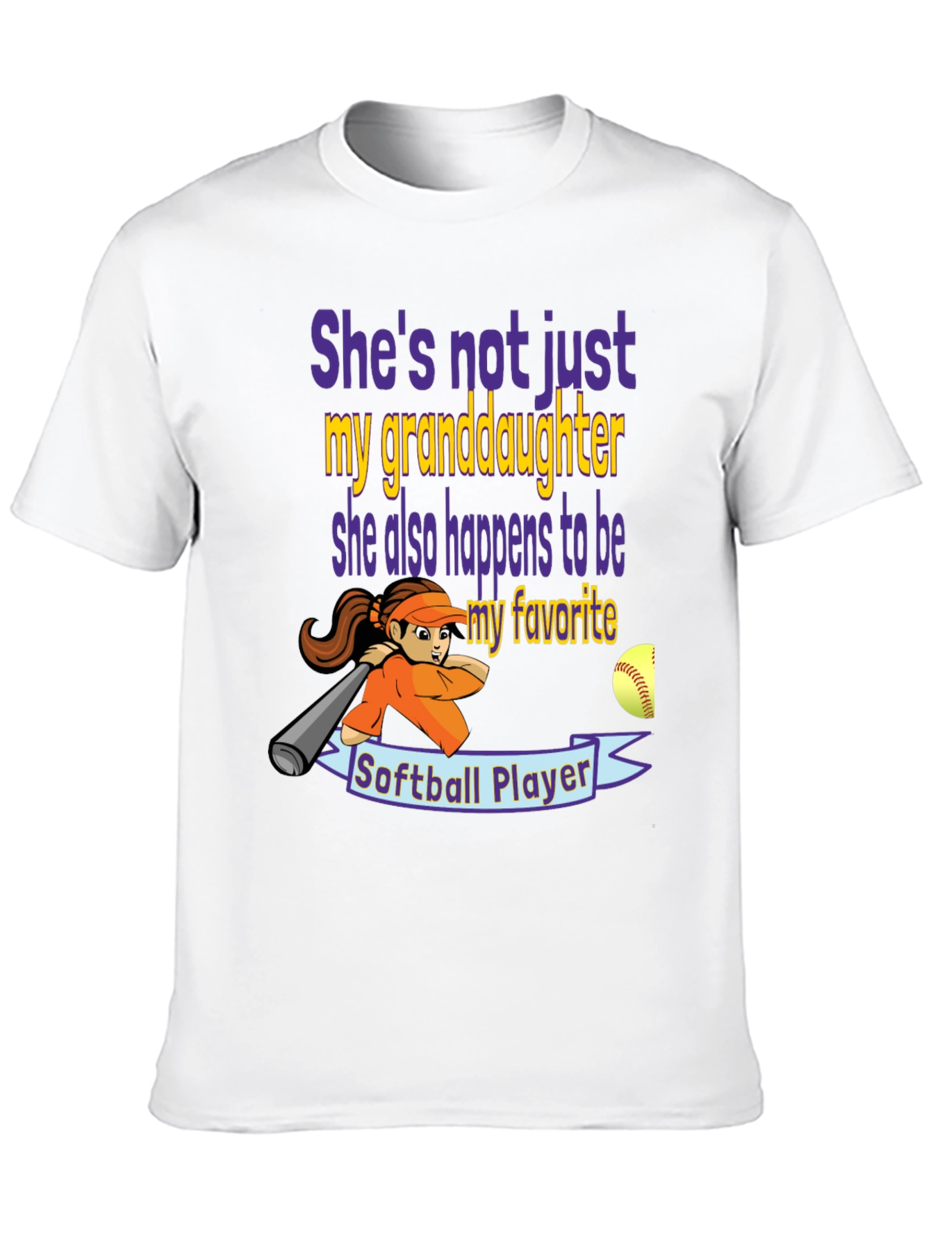 Granddaughter Softball Player Graphic Tee