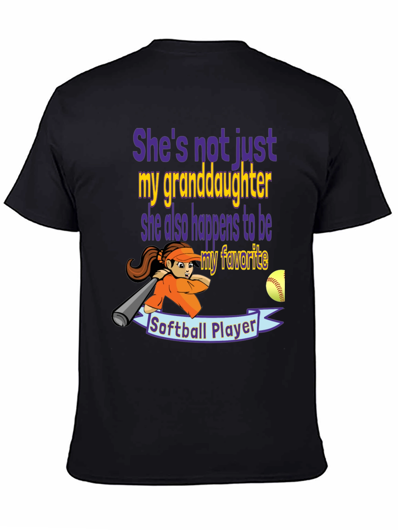 Granddaughter Softball Player Graphic Tee