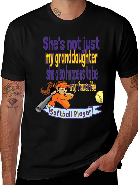 Granddaughter Softball Player Graphic Tee