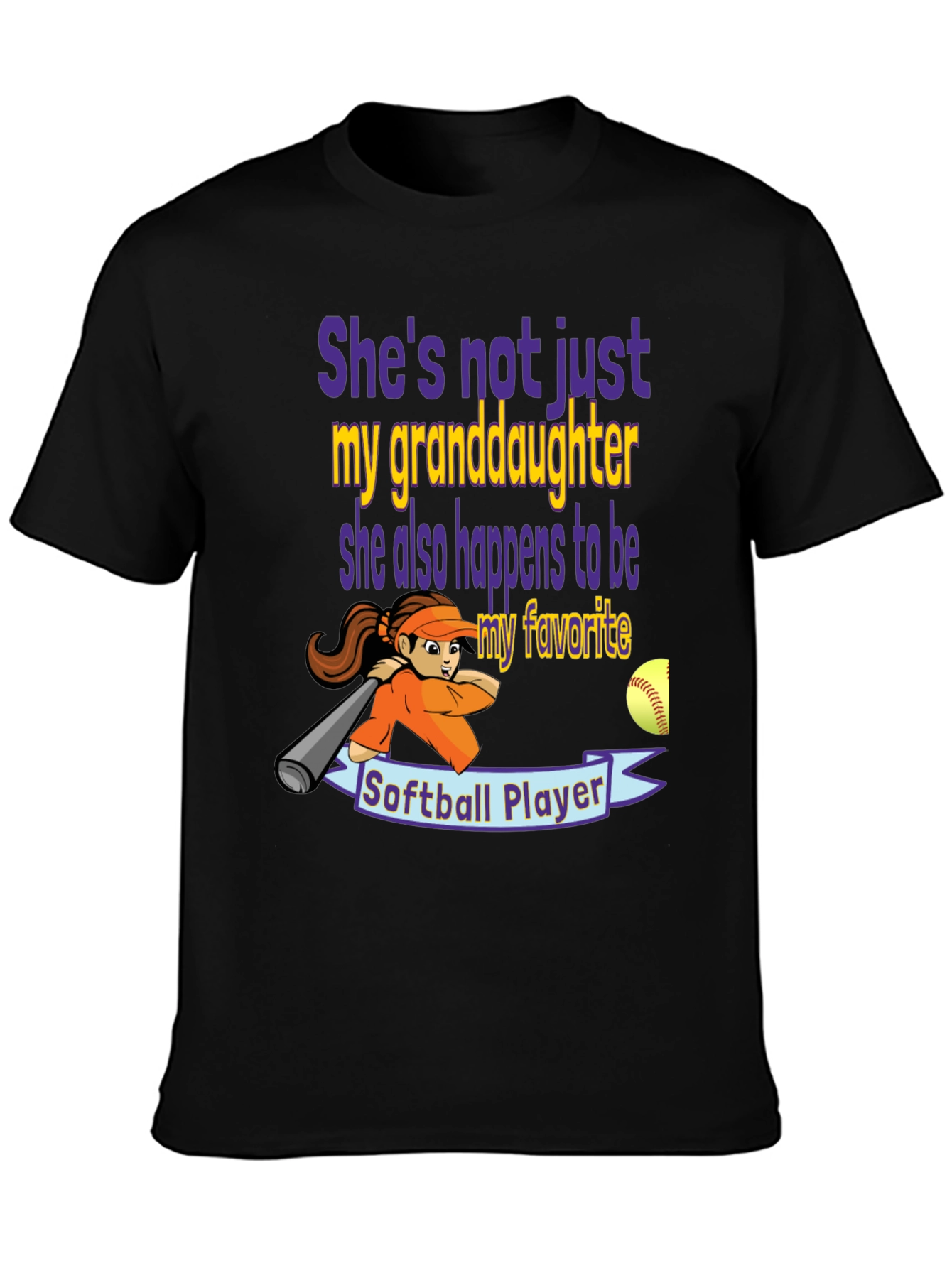 Granddaughter Softball Player Graphic Tee