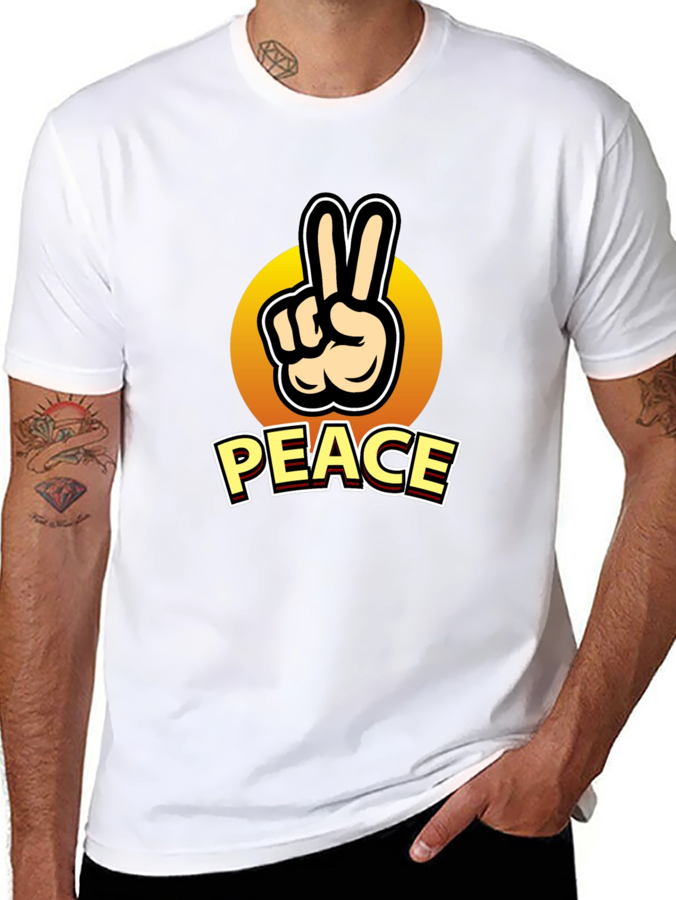 Peace Sign Graphic T-Shirt