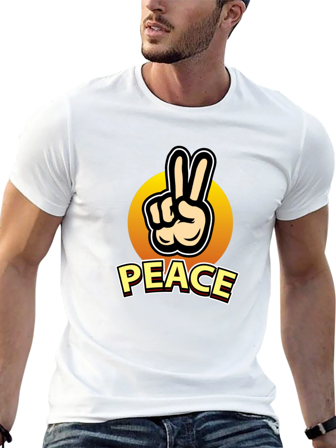 Peace Sign Graphic T-Shirt