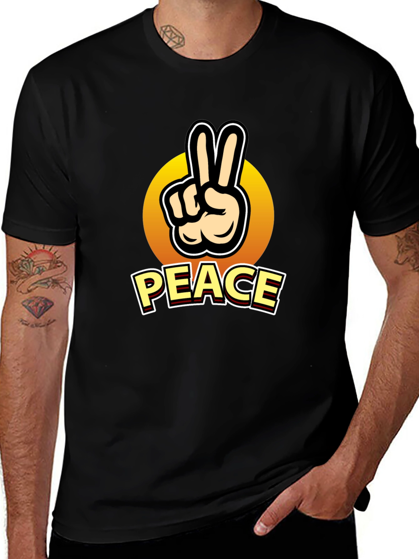 Peace Sign Graphic T-Shirt