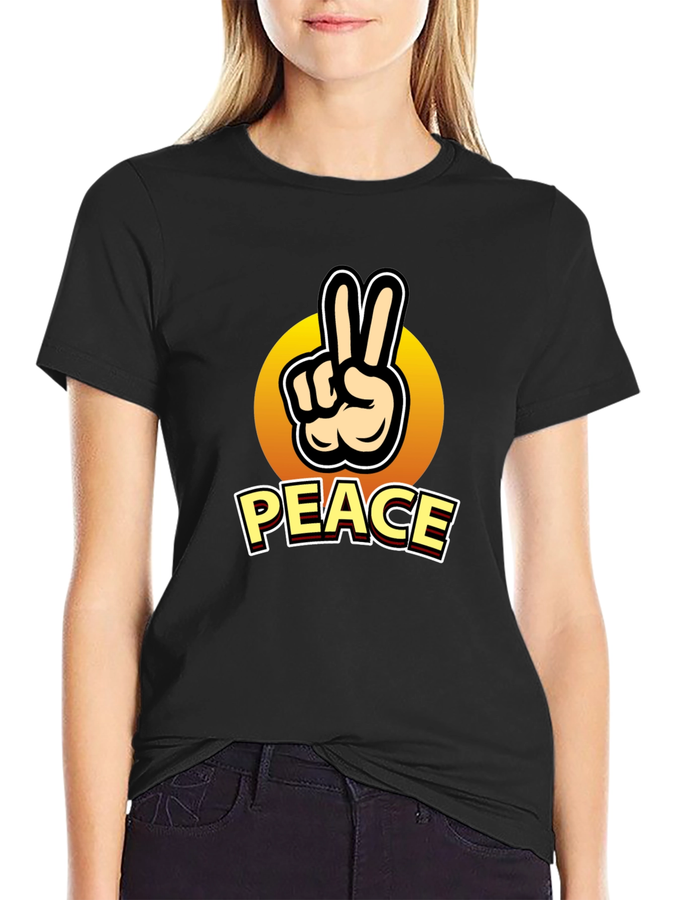Peace Sign Graphic T-Shirt