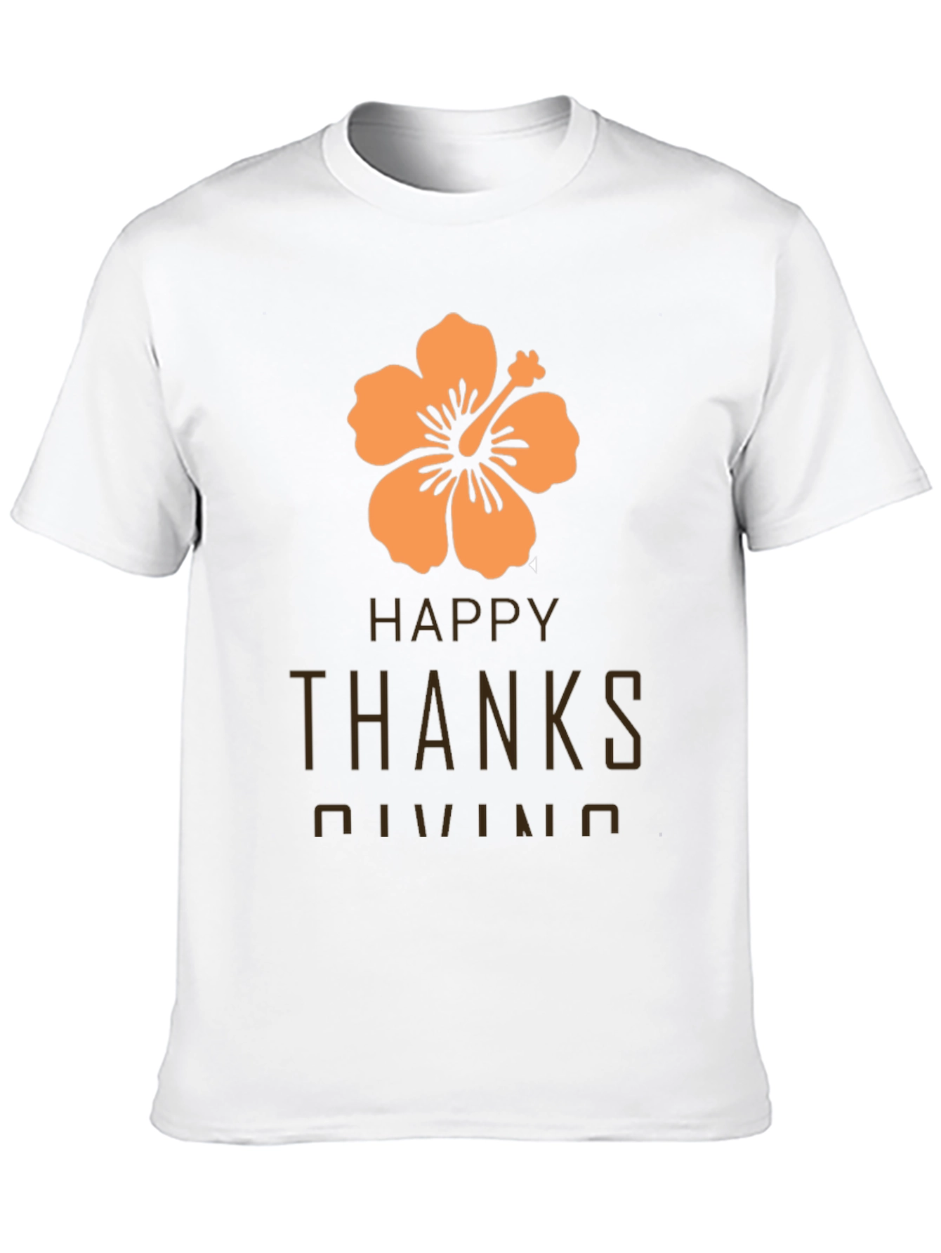 Happy Thanksgiving Hawaiian Hibiscus T-Shirt
