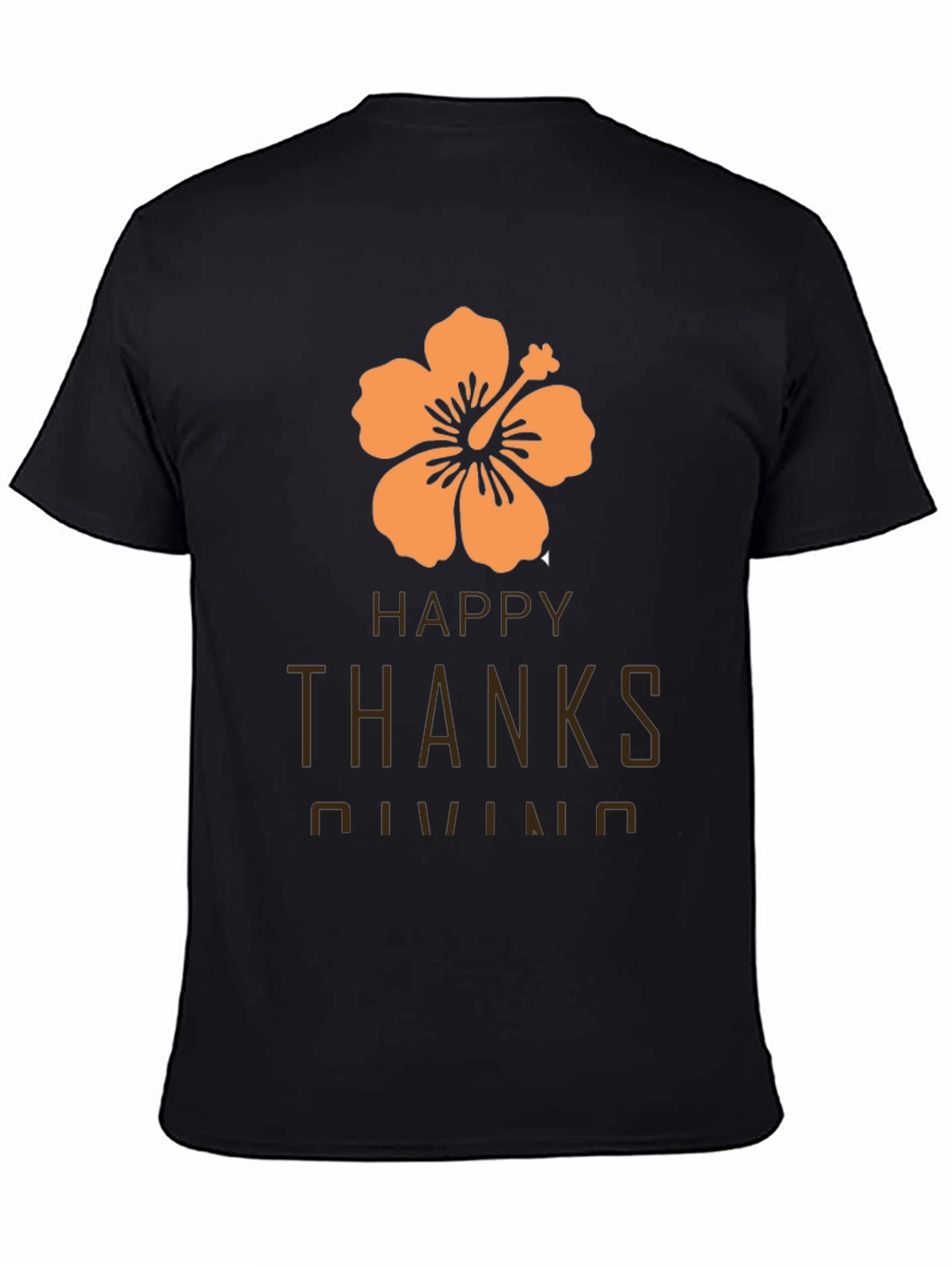 Happy Thanksgiving Hawaiian Hibiscus T-Shirt