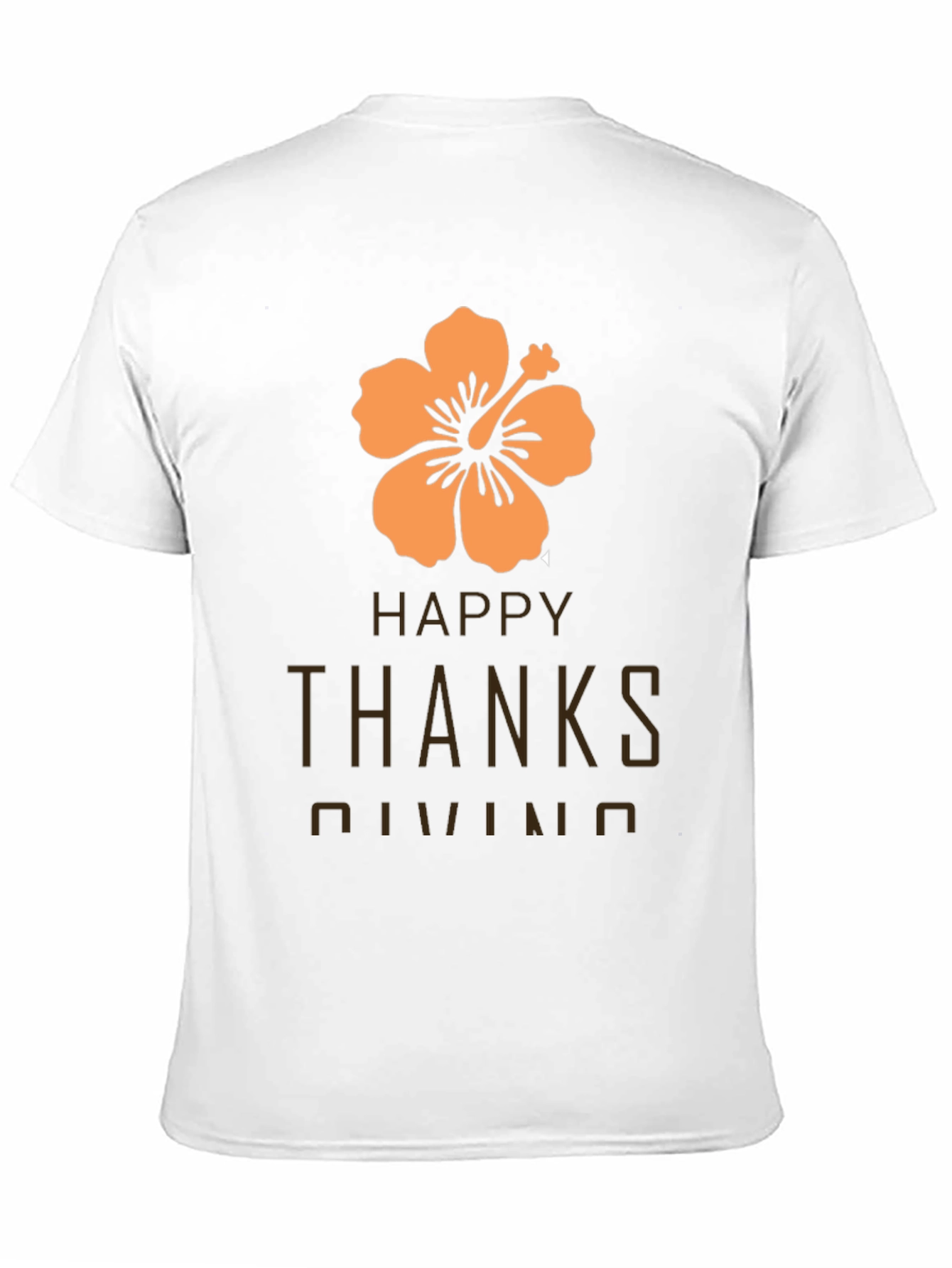 Happy Thanksgiving Hawaiian Hibiscus T-Shirt