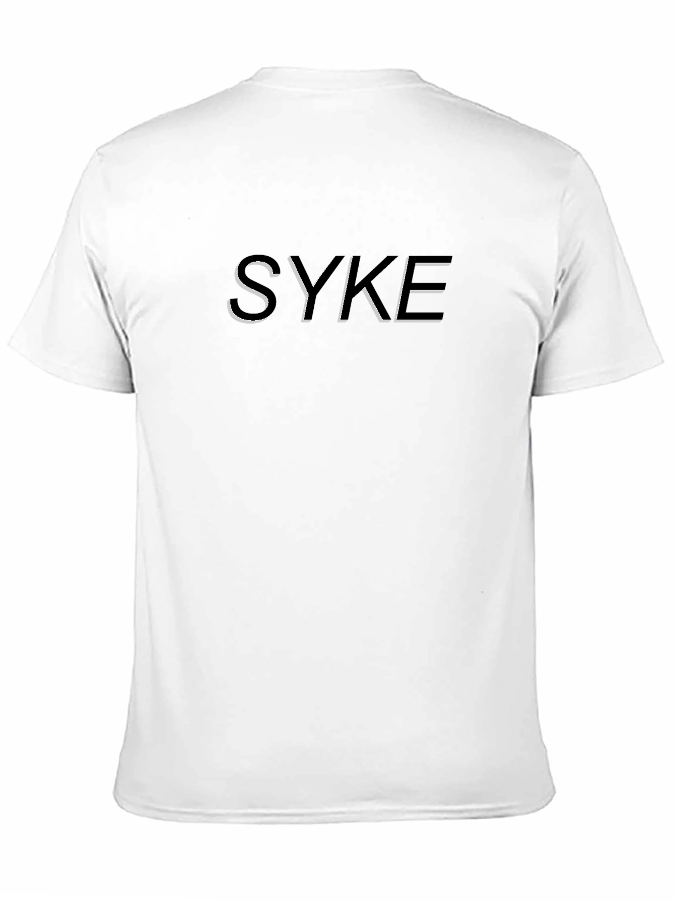 SYKE Graphic Tee - Trendy Black Cotton Blend T-Shirt