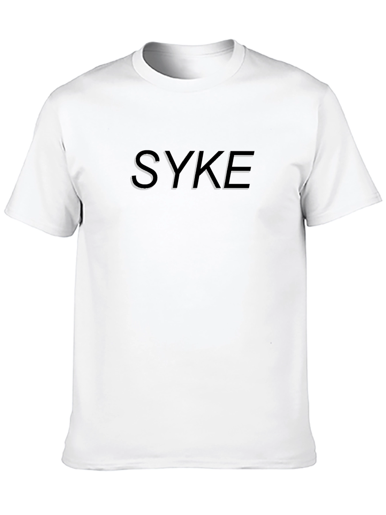 SYKE Graphic Tee - Trendy Black Cotton Blend T-Shirt
