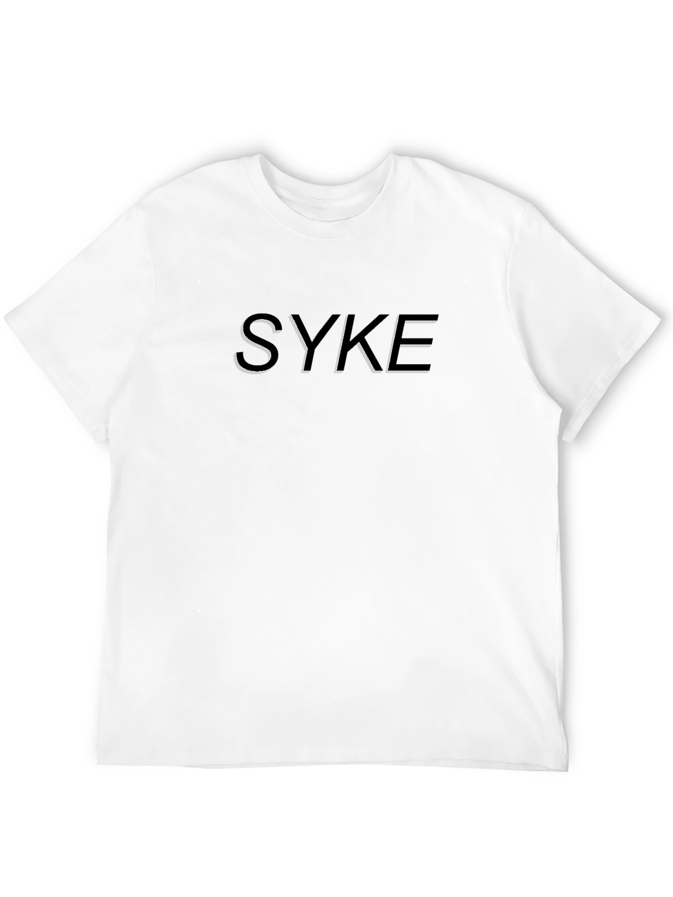 SYKE Graphic Tee - Trendy Black Cotton Blend T-Shirt