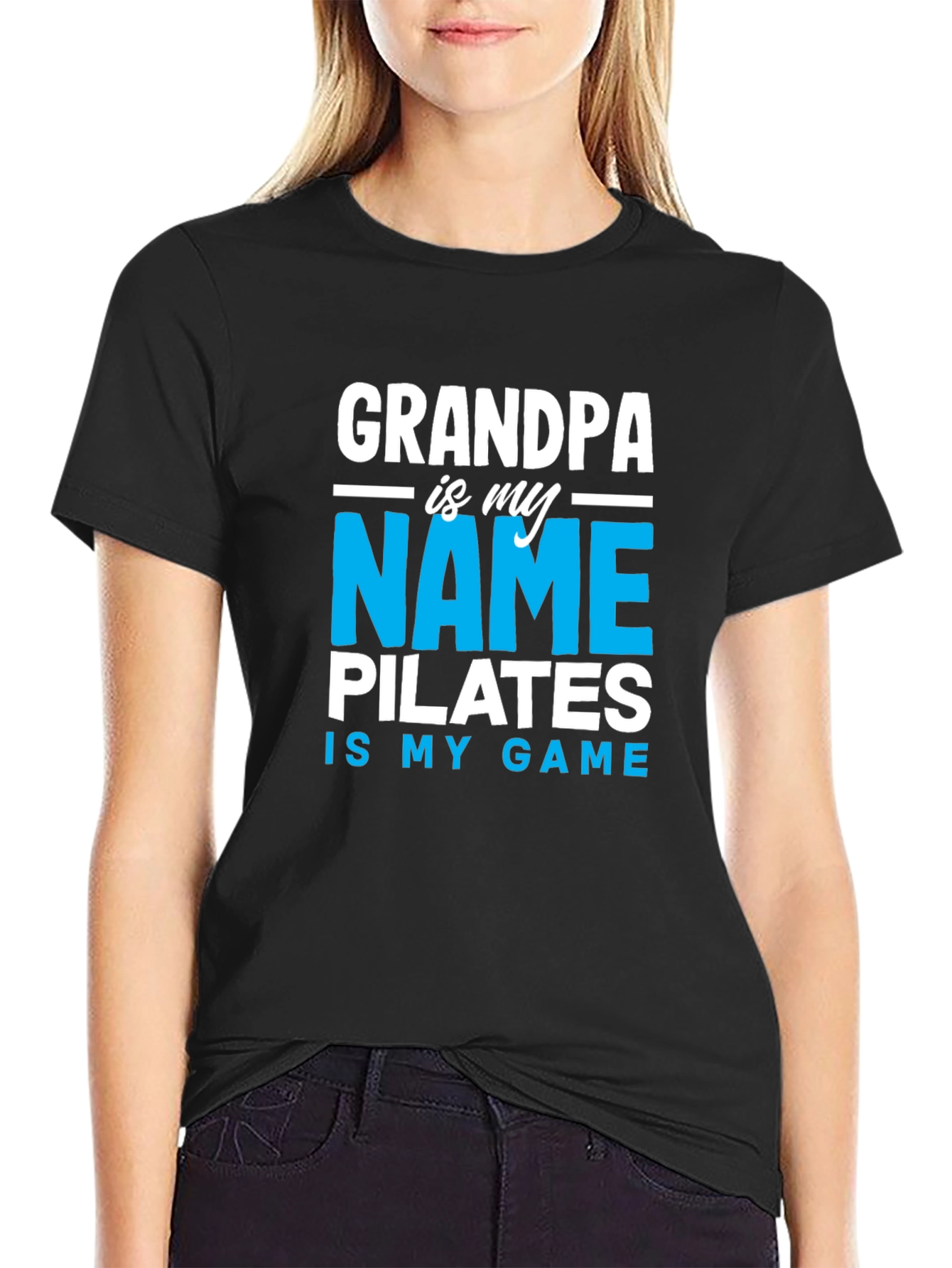 Grandpa Pilates Game T-Shirt Funny Exercise Tee