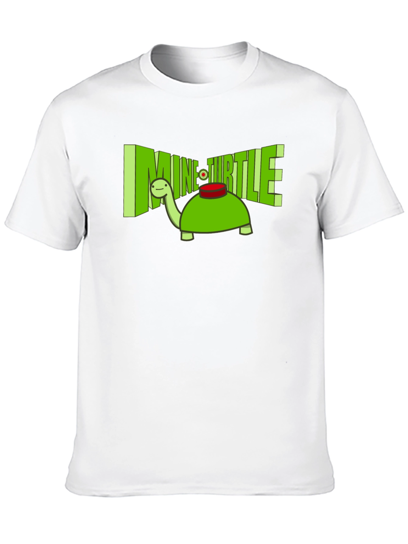 Mine Turtle T-Shirt - Funny Cartoon Turtle Tee