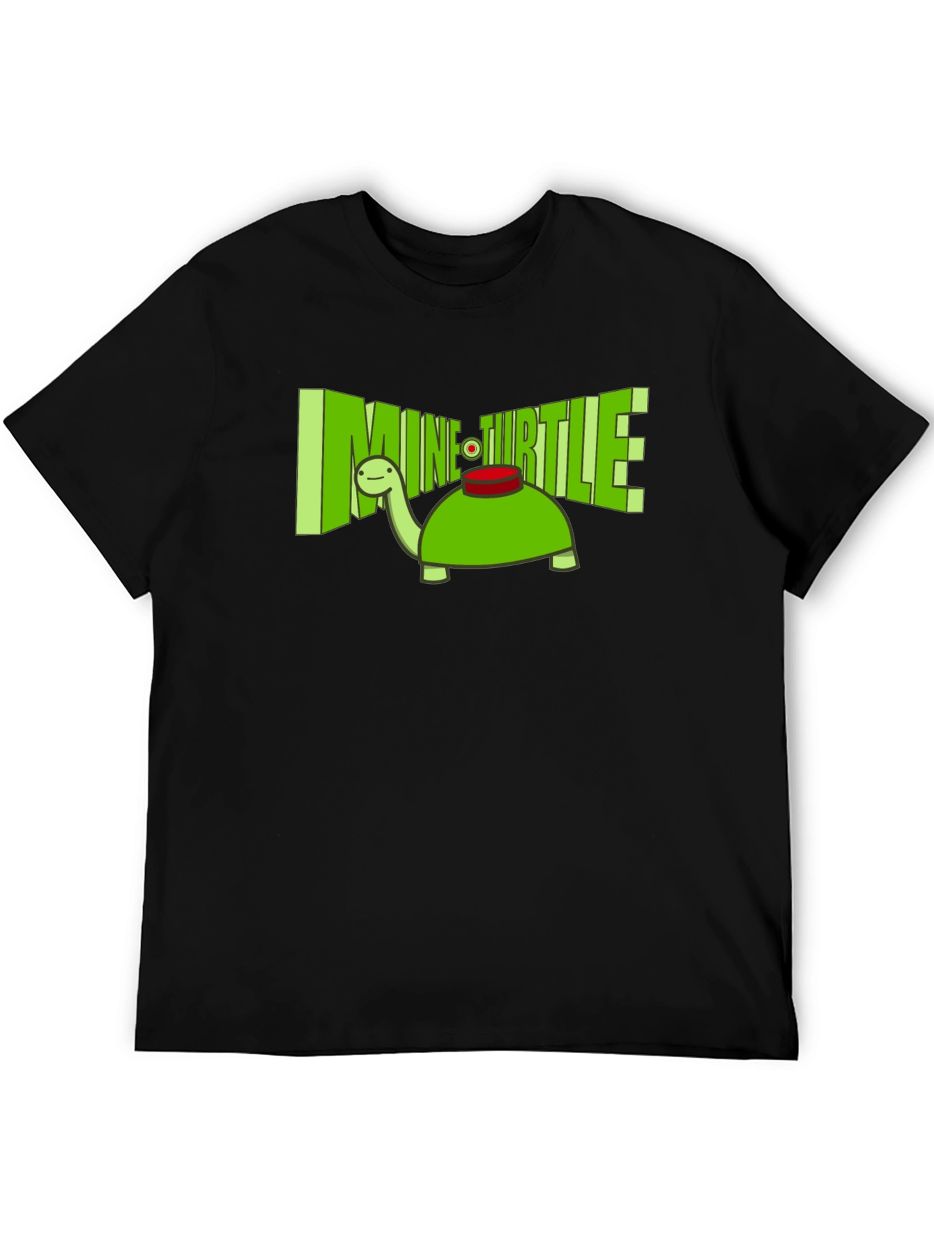 Mine Turtle T-Shirt - Funny Cartoon Turtle Tee