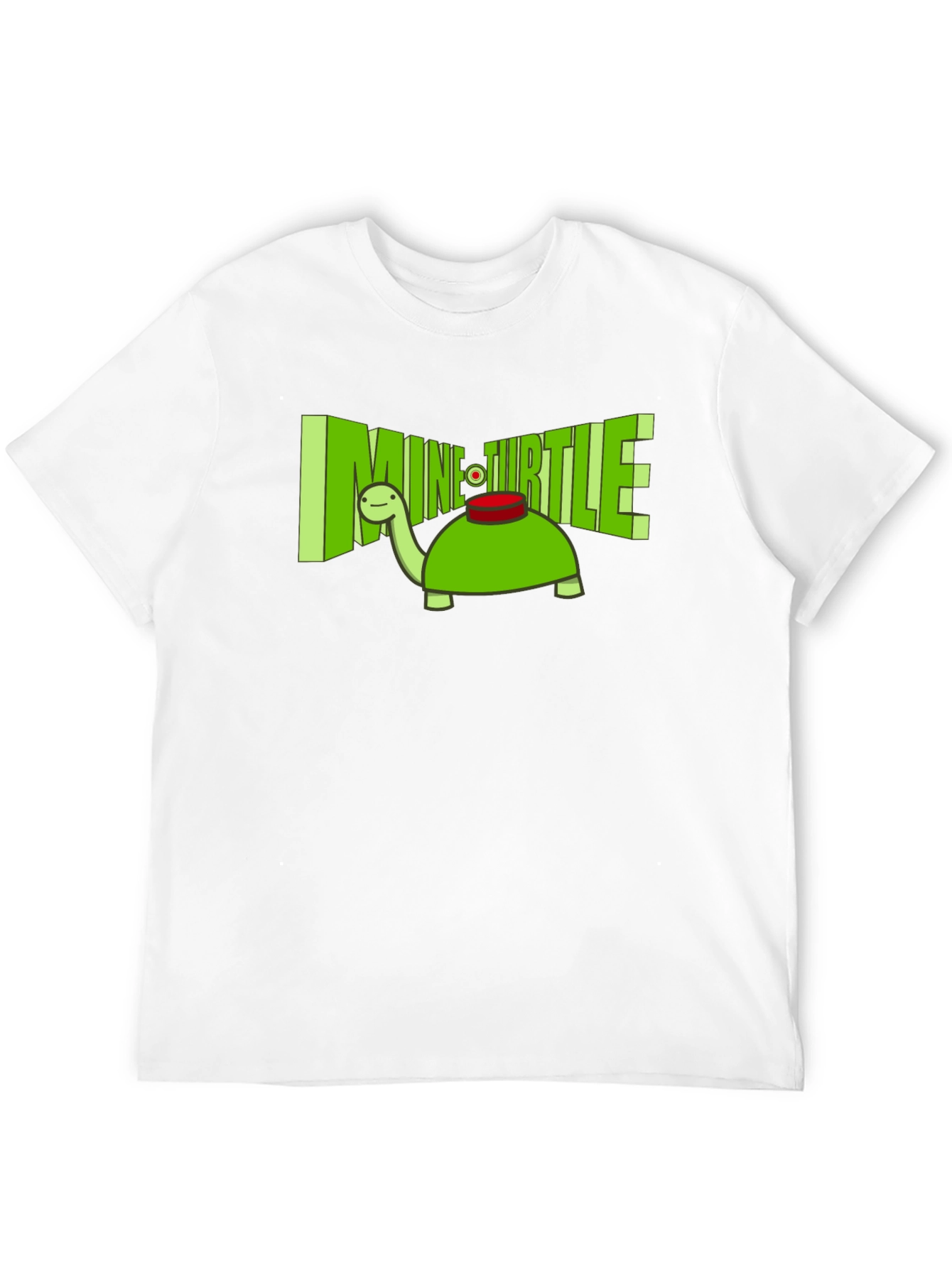 Mine Turtle T-Shirt - Funny Cartoon Turtle Tee
