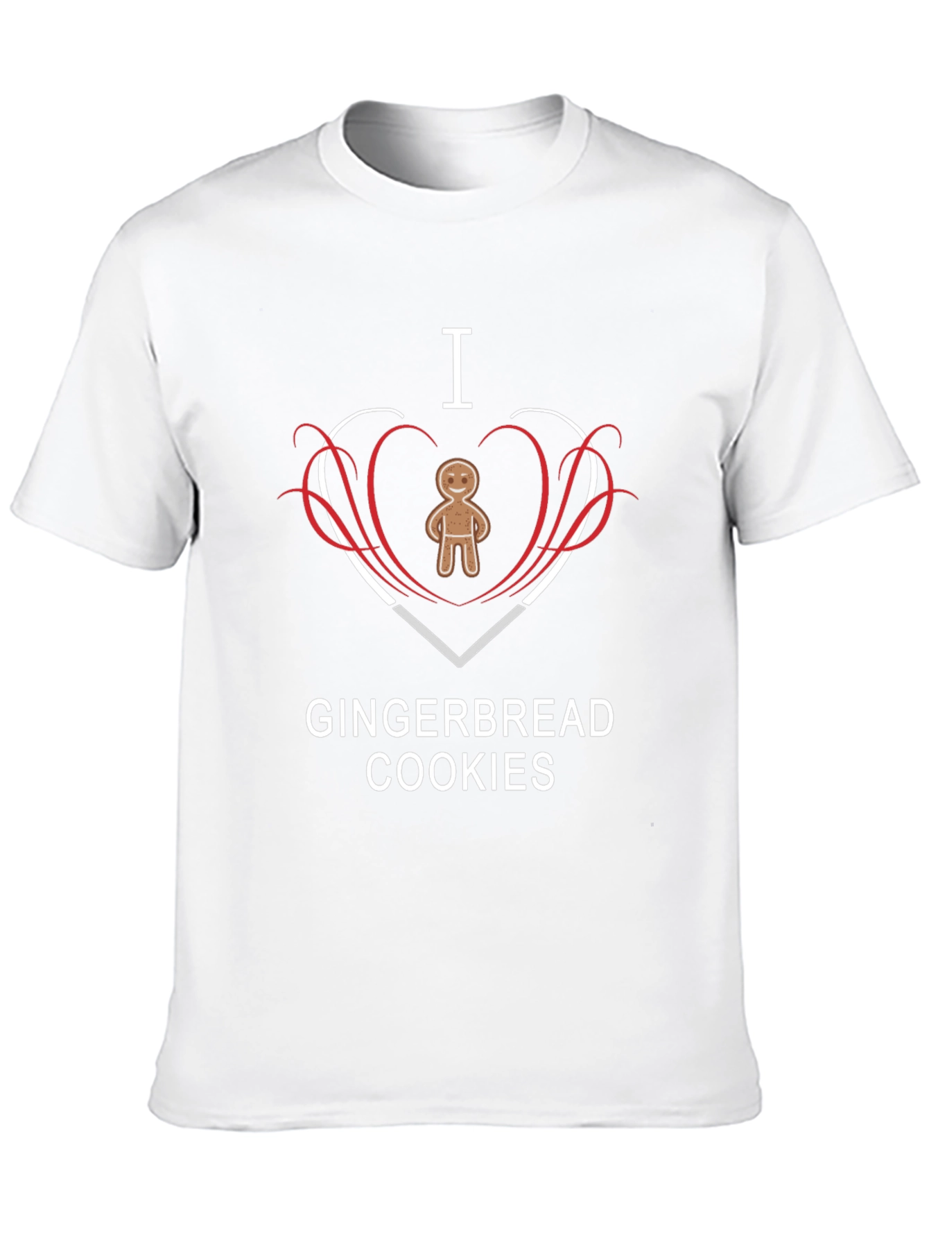 I Love Gingerbread Cookies Graphic T-Shirt