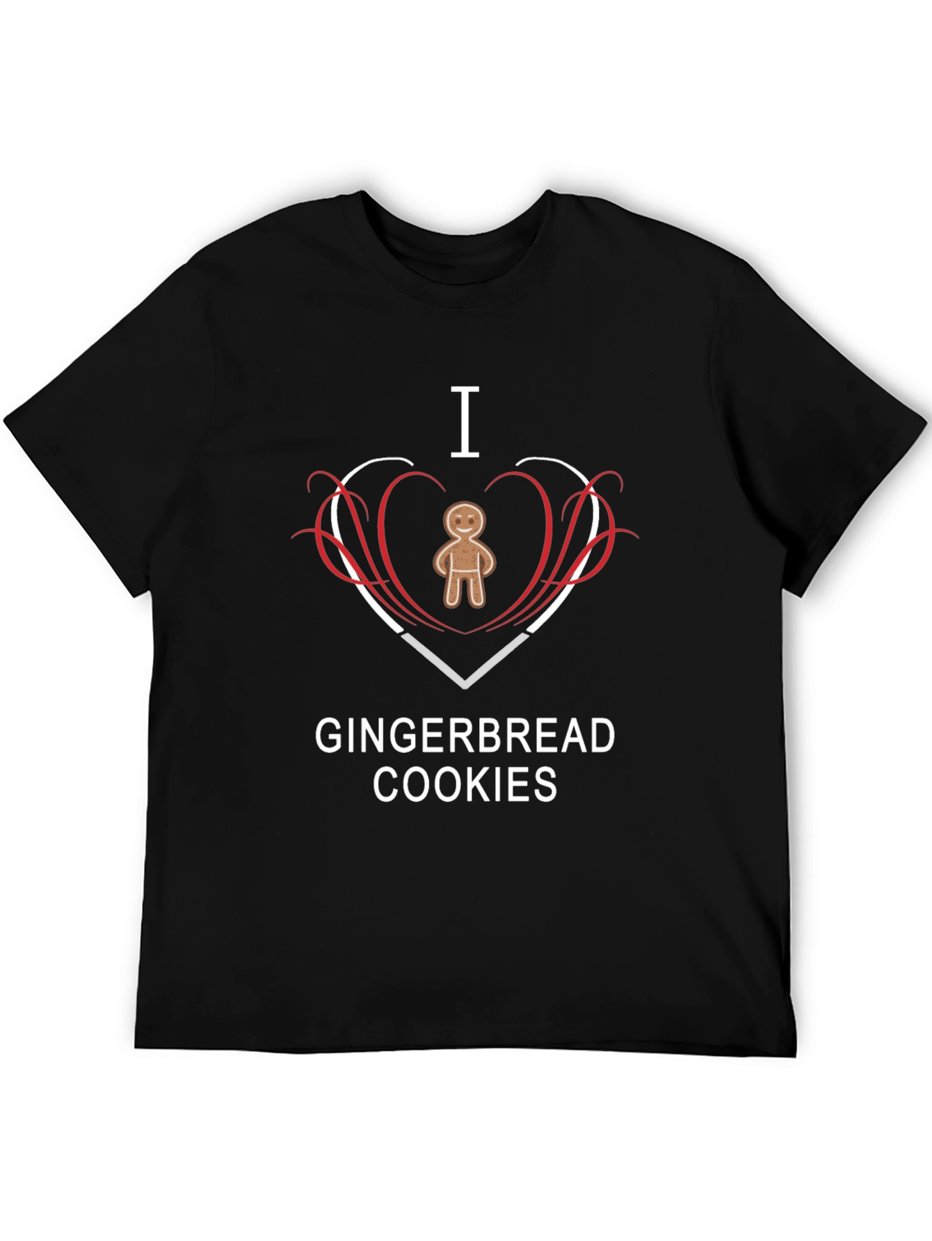 I Love Gingerbread Cookies Graphic T-Shirt