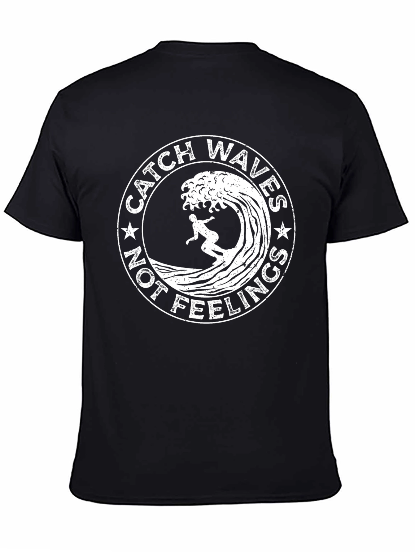 Catch Waves Graphic Tee - Surfer Vibe