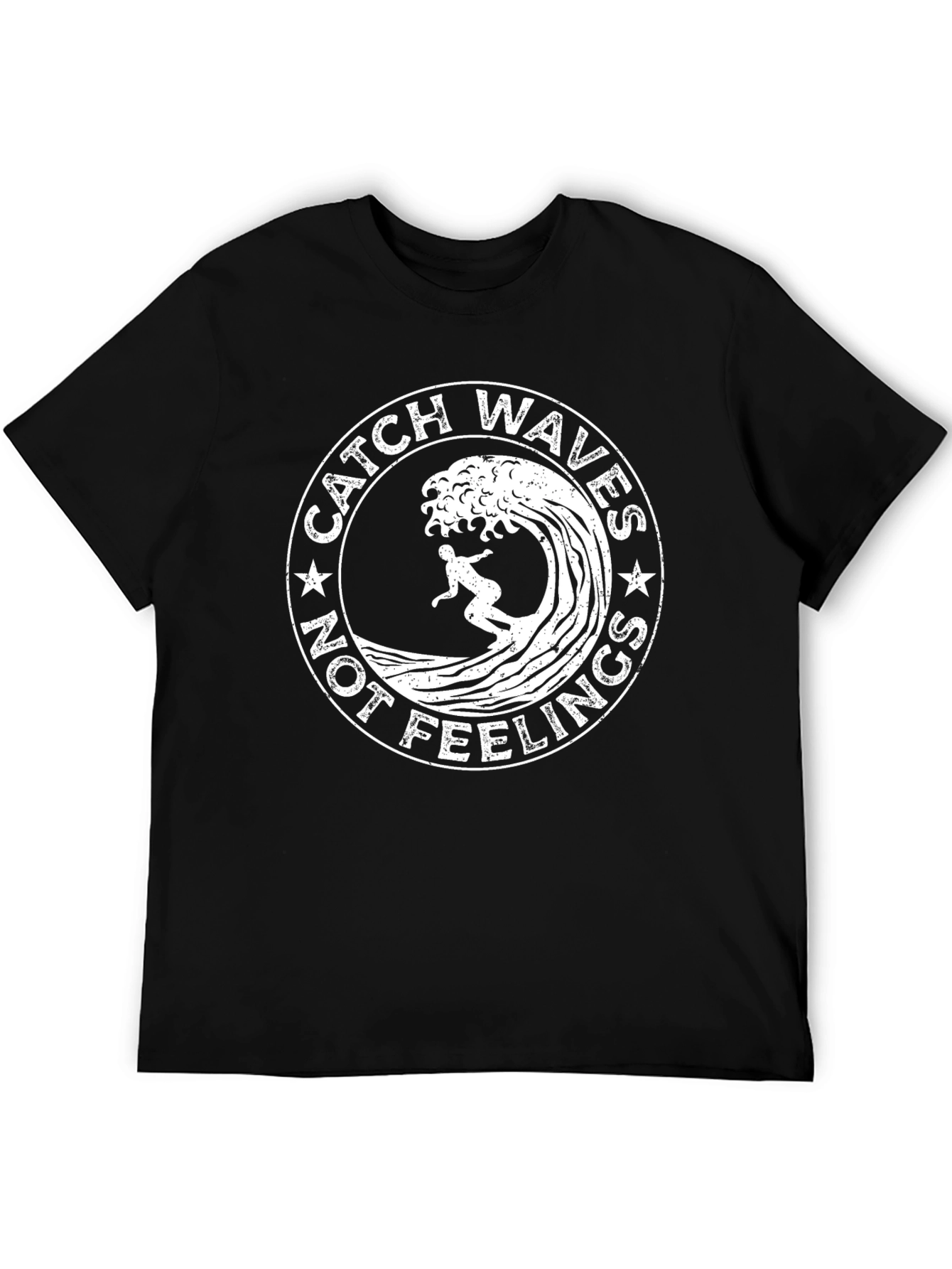 Catch Waves Graphic Tee - Surfer Vibe