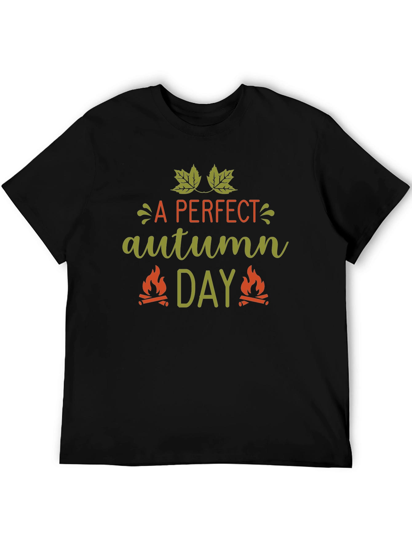 A Perfect Autumn Day Black T-Shirt