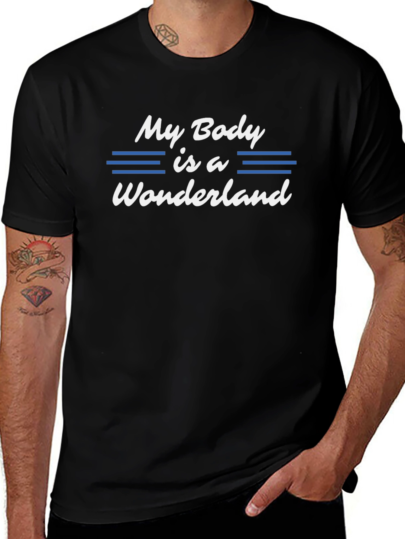 My Body is a Wonderland Graphic Tee - Black