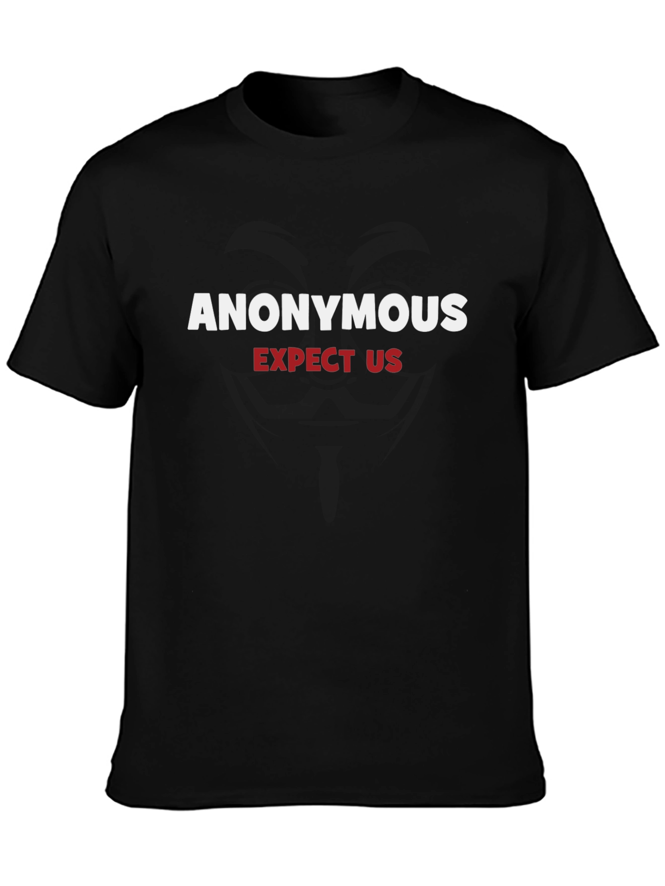 Anonymous Expect Us Black T-Shirt