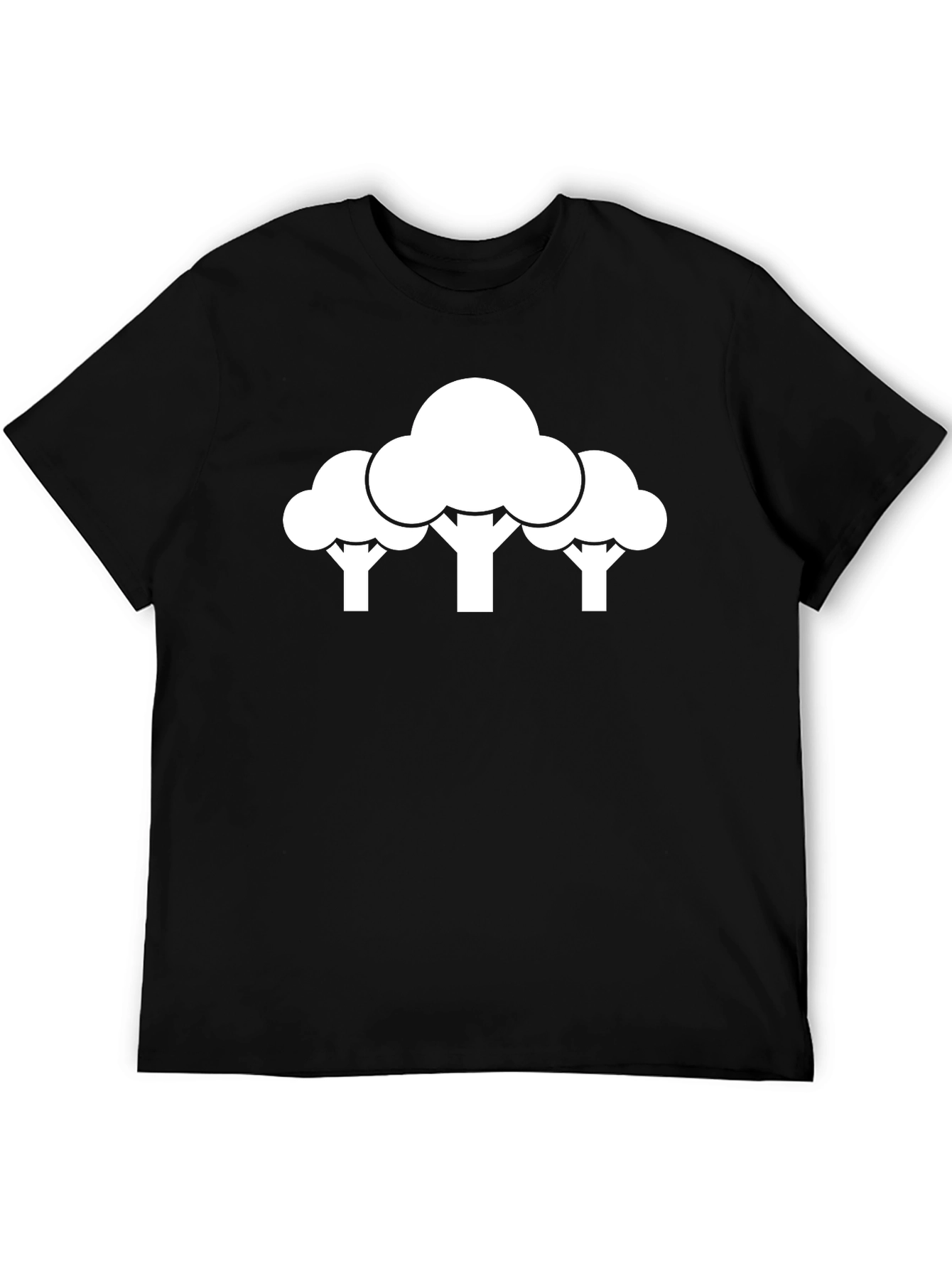 Modern Tree Graphic Tee - Casual Cotton Shirt