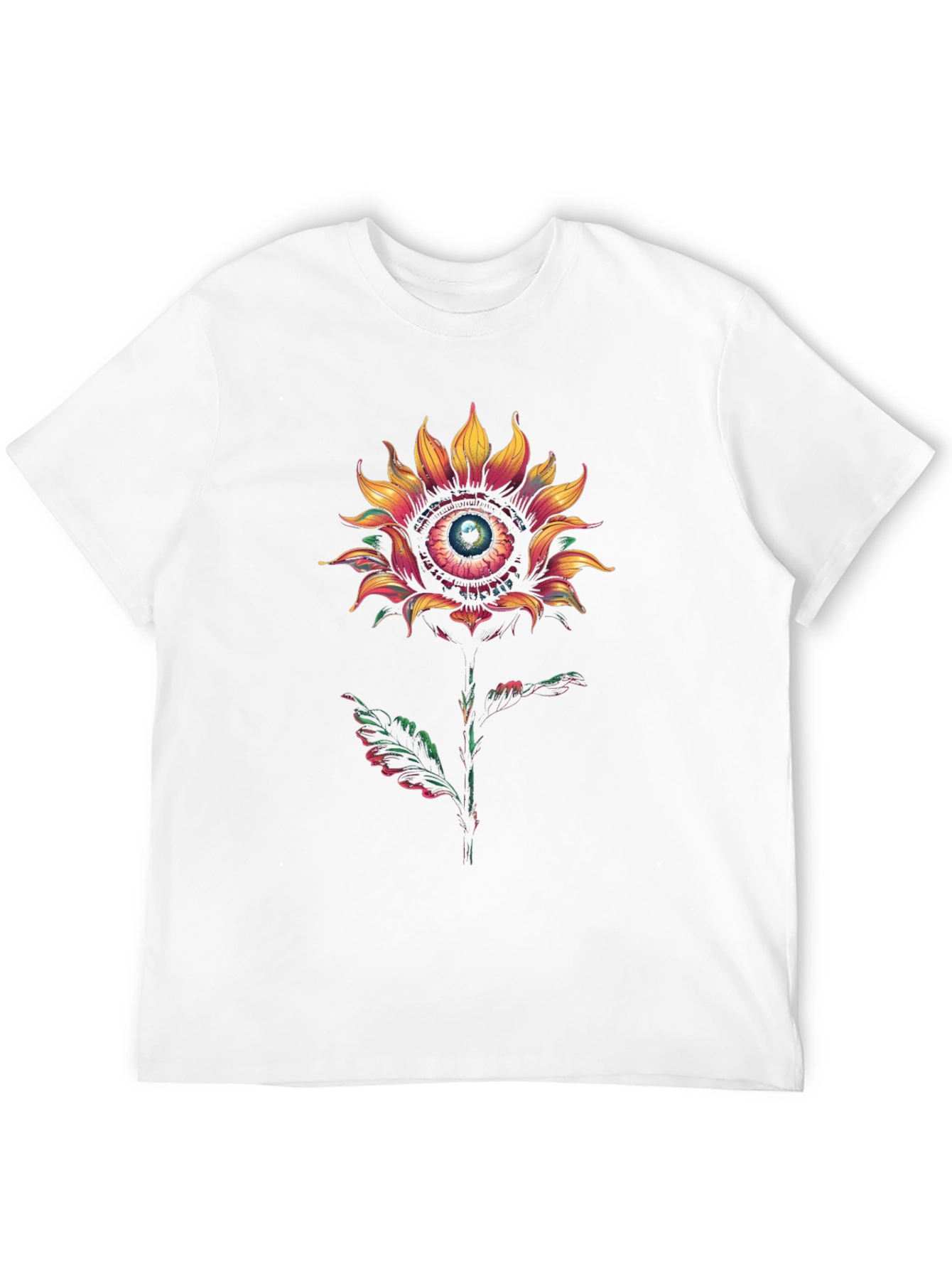 Eye See You Sunflower Graphic Tee - Black