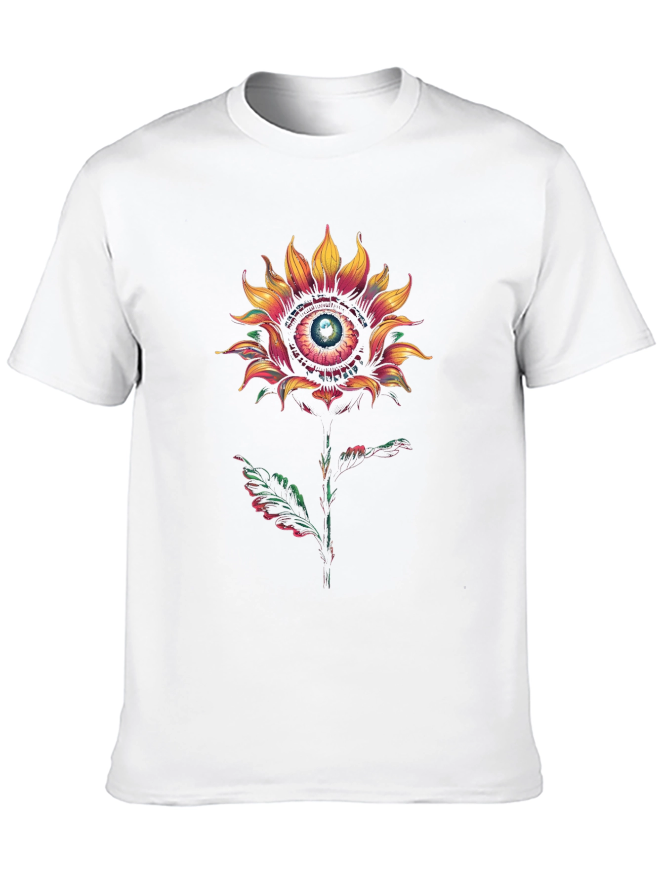 Eye See You Sunflower Graphic Tee - Black