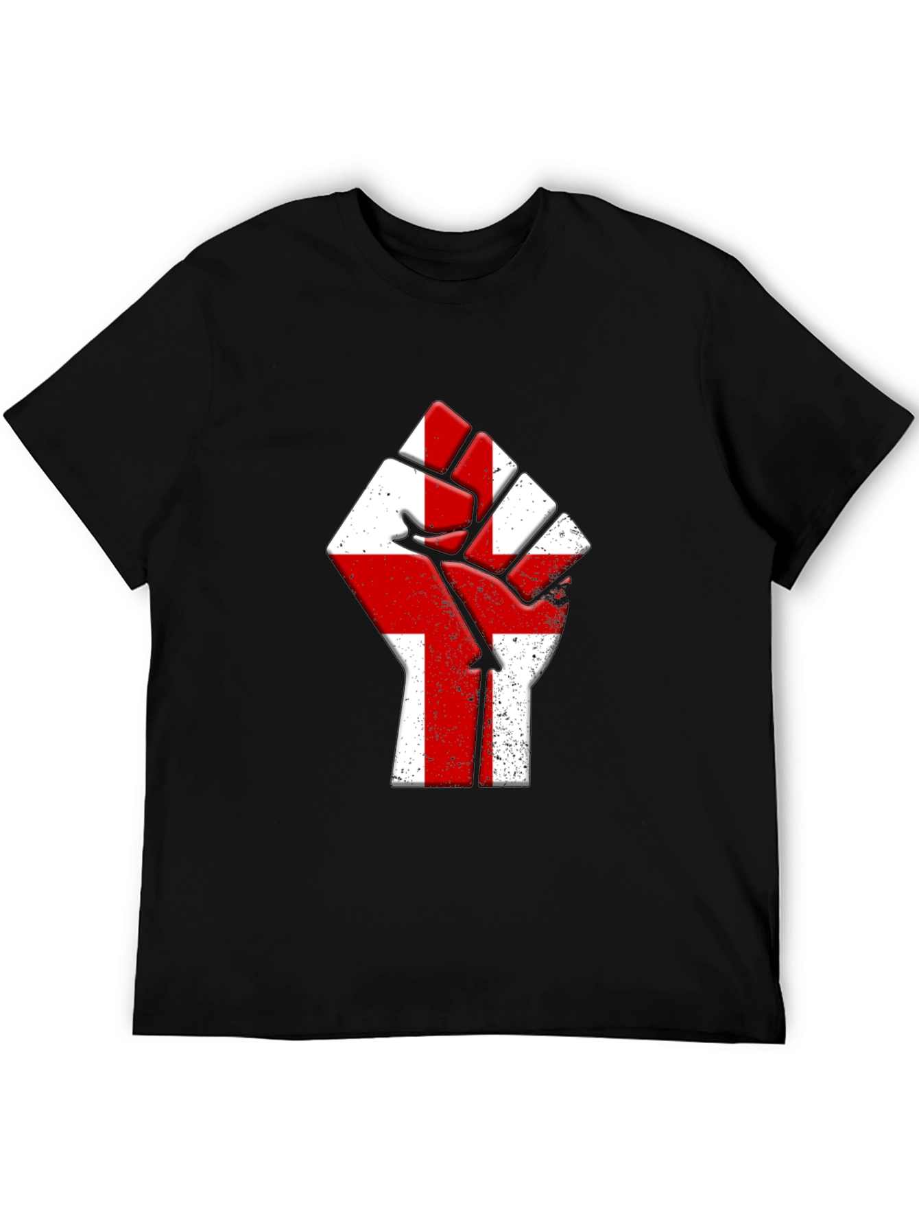 England Flag Fist T-Shirt - Show Your Pride!