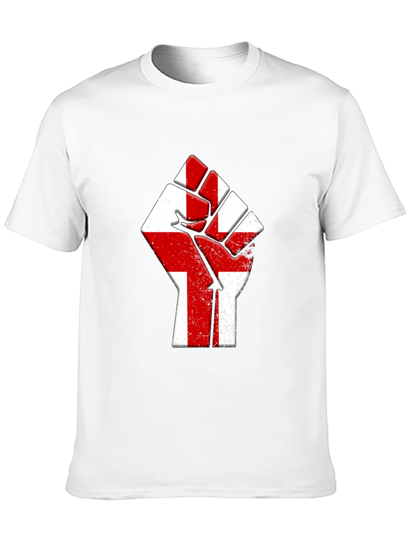 England Flag Fist T-Shirt - Show Your Pride!
