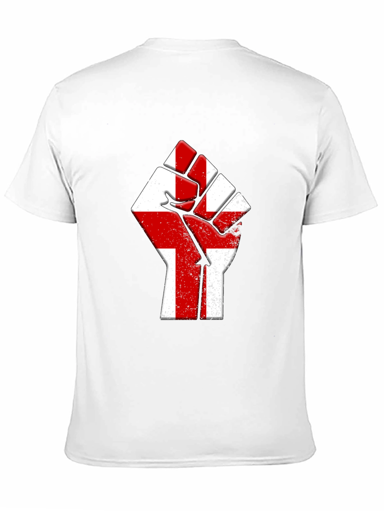 England Flag Fist T-Shirt - Show Your Pride!