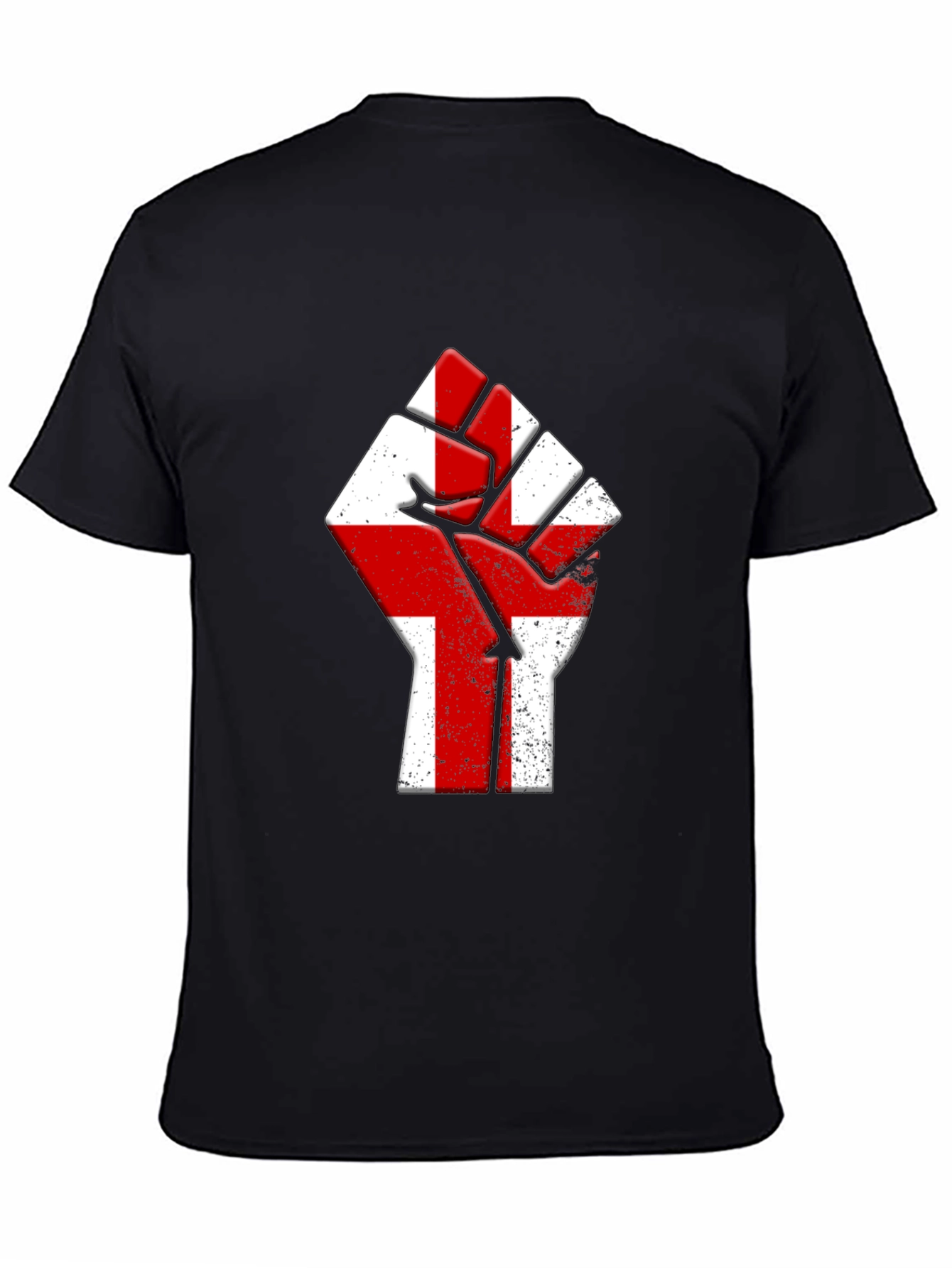 England Flag Fist T-Shirt - Show Your Pride!