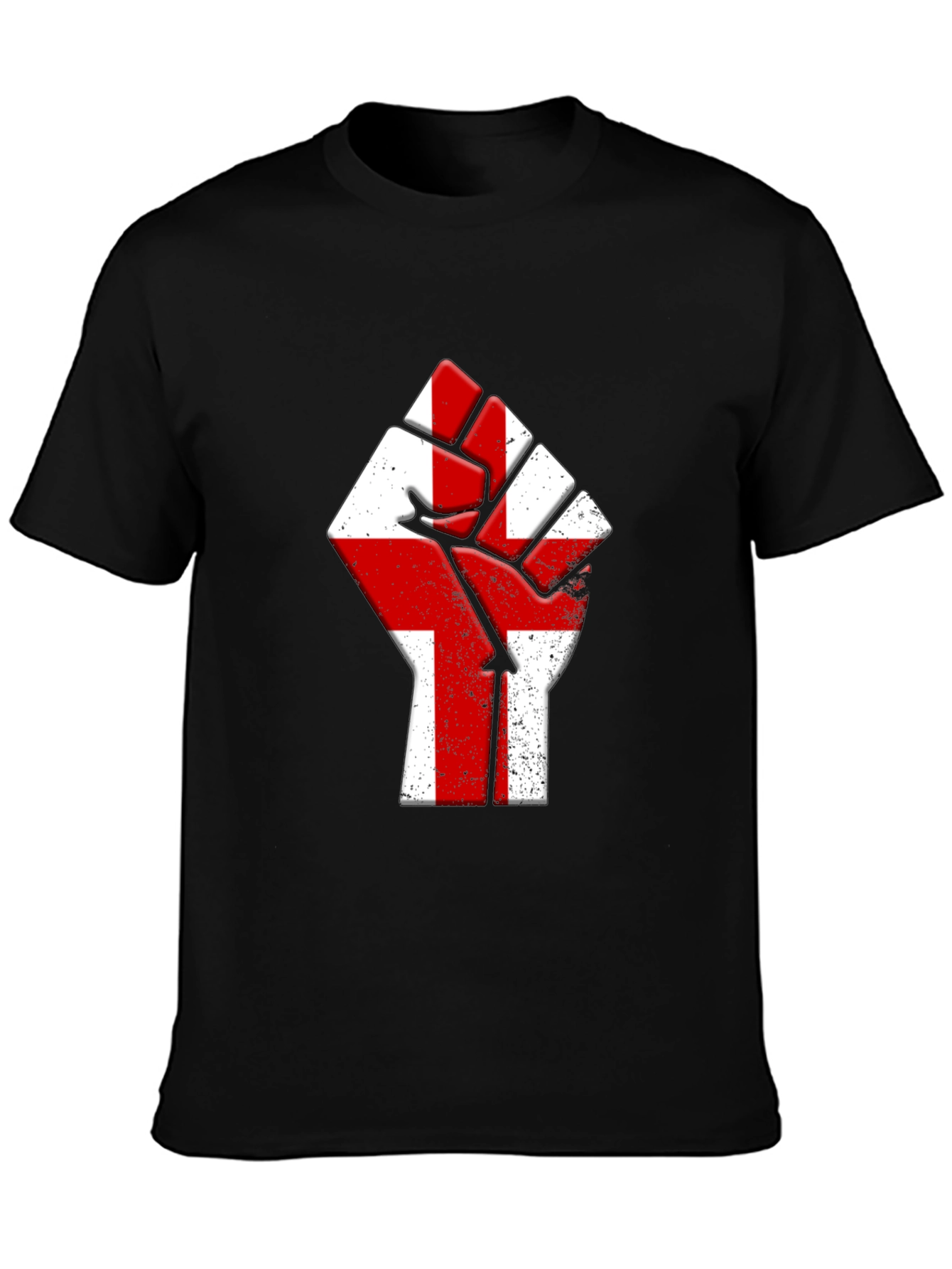 England Flag Fist T-Shirt - Show Your Pride!
